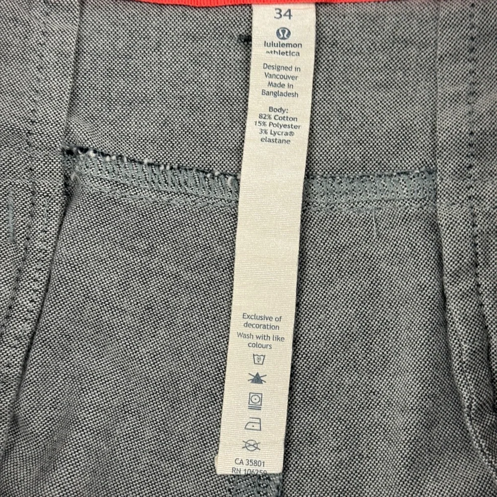 Lululemon Shorts‎ Mens 34 Light Gray Commission Classic Ventlight Golf Athletic